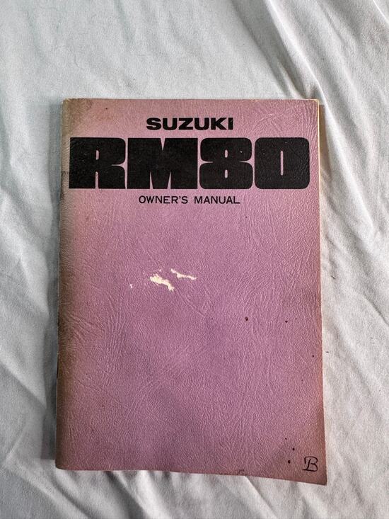 Suzuki Other - Vintage 1976 Suzuki RM80 Owner's Manual OEM 99011-46650 Motocross Motorcycle